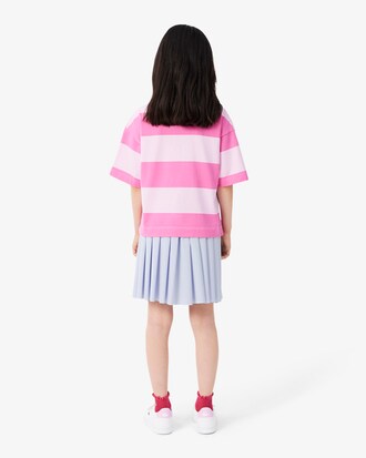 Gonna Oxford in cotone plissettata