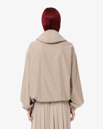 Giacca pullover oversize in flanella