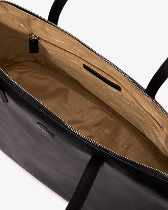 Tote bag grande con zip L.12.12 in pelle da donna