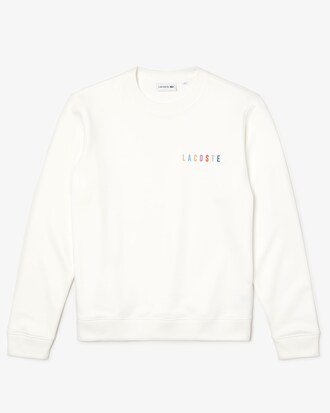 Felpa da uomo con logo multicolore ricamato