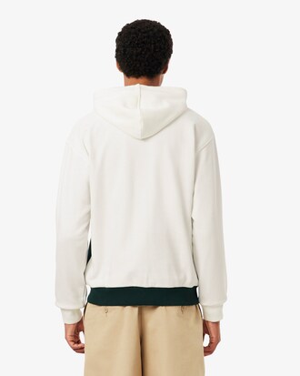 Felpa colorblock con cappuccio e zip