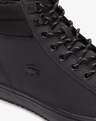 Sneakers a stivaletto stringate da uomo in pelle tono su tono Straightset Thermo