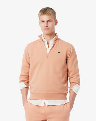 Felpa con collo alto con zip