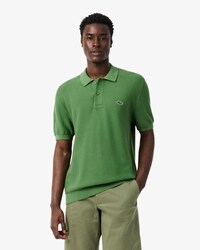 Polo in maglia boucl&eacute; classic fit