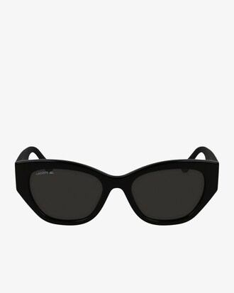 Occhiali rettangolari in acetato con monogramma