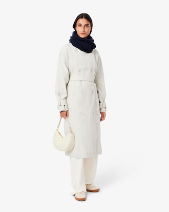 Sciarpa ad anello in cashmere a costine
