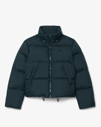 Water-Repellent Hooded Down Jacket