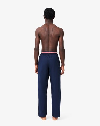 Pantaloni del pigiama da uomo Straight Fit in popeline di cotone Lacoste