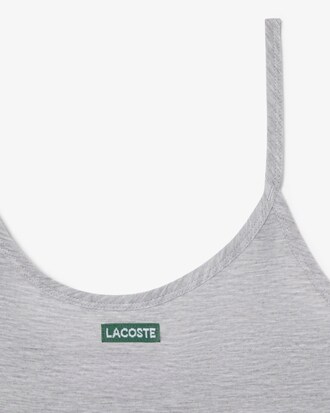 Canotta slim fit in jersey con stemma