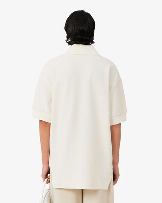 Polo in maglia boucl&eacute; loose fit Runway