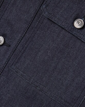 Giacca in denim indaco Runway