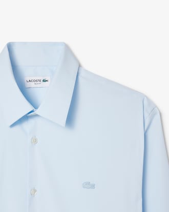 Camicia in popeline stretch slim fit