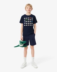 Shorts chino in twill di cotone elasticizzato