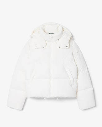 Water-Repellent Hooded Down Jacket