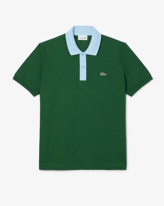 Polo L.12.12 classic fit con collo a contrasto