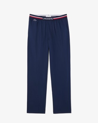 Pantaloni del pigiama da uomo Straight Fit in popeline di cotone Lacoste