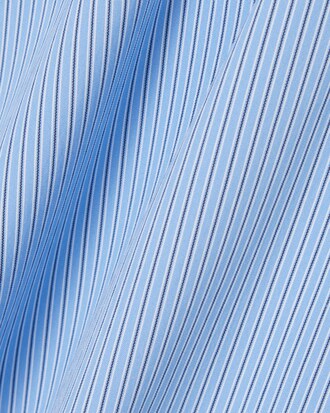 Camicia a righe in popeline elasticizzato slim fit