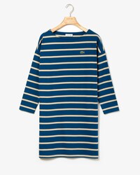 Vestito alla marinara da donna in cotone a costine