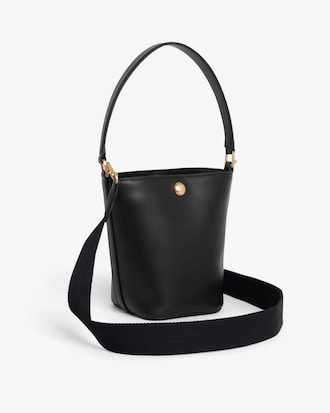 Borsa a secchiello piccola in pelle Tennis Bliss