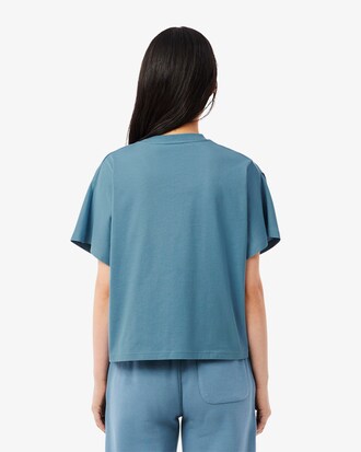 T-shirt stampata con maniche a pipistrello