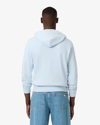 Felpa in tessuto felpato classic fit con zip