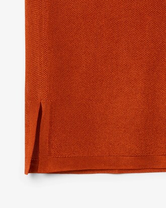 Polo slim fit in piqu&eacute; di raso Runway