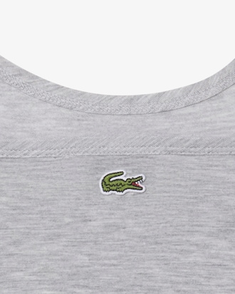 Canotta slim fit in jersey con stemma