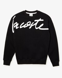 Felpa unisex in tessuto testurizzato con logo Lacoste LIVE