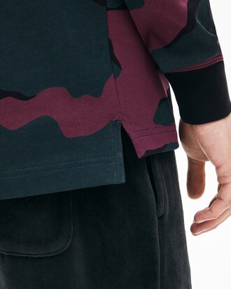 Polo da uomo in cotone mimetica loose fit Lacoste LIVE
