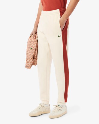 Pantaloni felpati affusolati color block