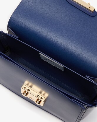 Borsa a tracolla quadrata in pelle spalmata Live Mate da donna