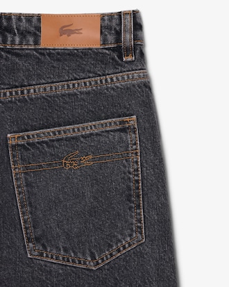 Jeans wide fit a vita alta