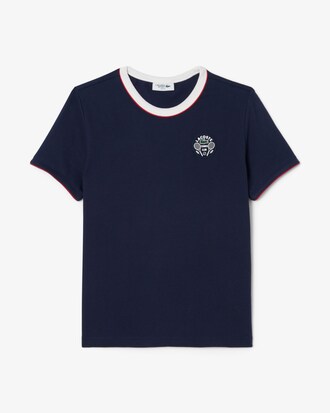 T-shirt da tennis Ultra Dry con badge Heritage