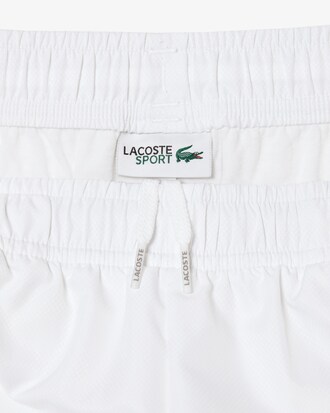 Shorts sportivi in taffetà a rombi
