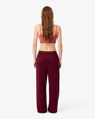 Pantaloni loungewear wide fit in felpa
