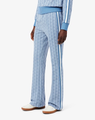 Pantaloni della tuta svasati con monogramma