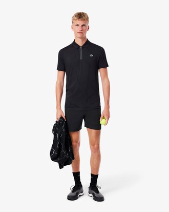 Polo sportiva da tennis Ultra Dry con coccodrillo jacquard