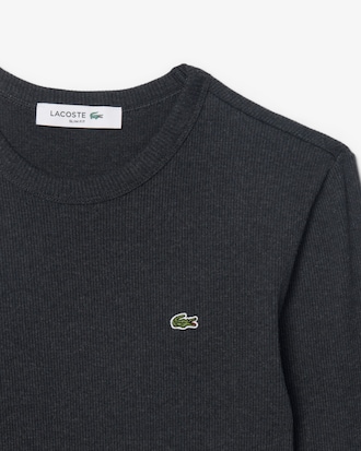 T-shirt in cotone a costine slim fit