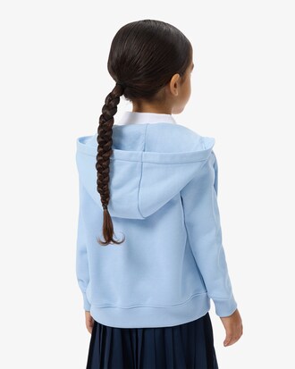 Felpa con zip unisex in tessuto felpato spazzolato