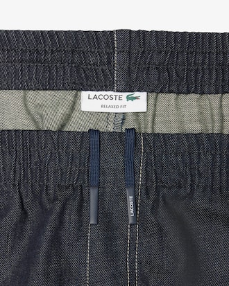 Pantaloni in denim regular fit con elastico in vita