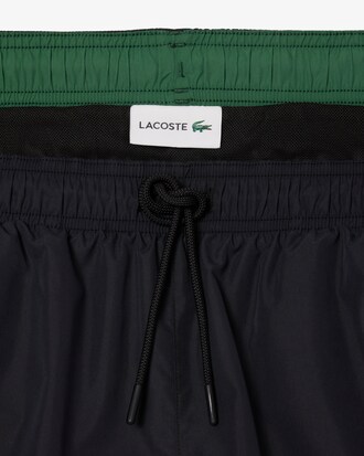 Pantaloncini da bagno monocromatici di lunghezza media