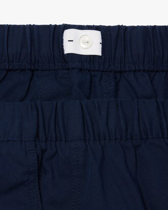 Pantaloni cargo in gabardina di cotone leggera