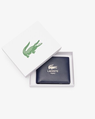 Portamonete piccolo in pelle con stampa FG