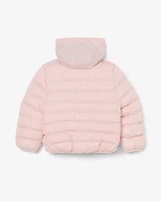 Piumino unisex con cappuccio in taffet&agrave; a rombi