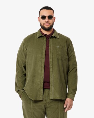 Camicia in velours regular fit
