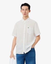 Camicia di lino a maniche corte