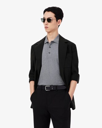 Cintura in pelle liscia