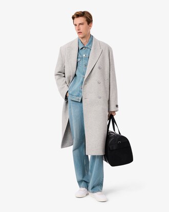 Giacca in denim con coccodrillo