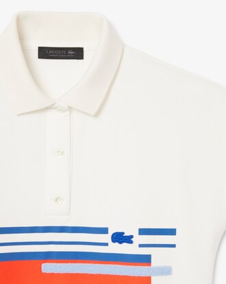 Polo in petit piqu&eacute; regular fit a righe Runway