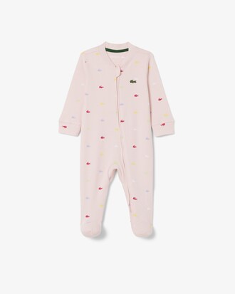 Tutina neonato in piqu&eacute; stampata